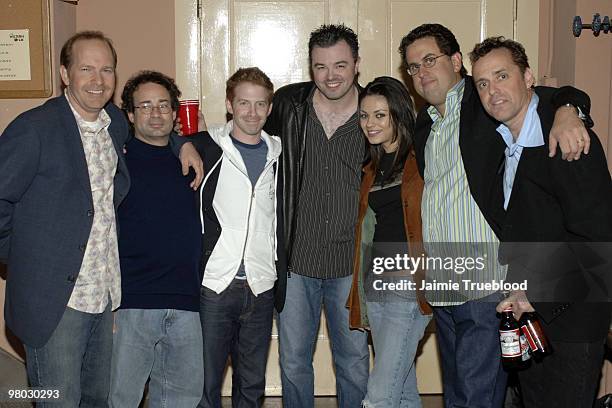Mike Henry, Ricky Blitt, Seth Green, Seth MacFarlane, creator, Mila Kunis, David Goodman and Danny Smith