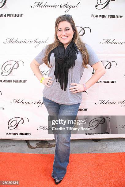 Actress Kaycee Stroh attends Melanie Segal's Kids Choice Lounge for Save the Children - Day 1 at The Magic Castle on March 24, 2010 in Los Angeles,...