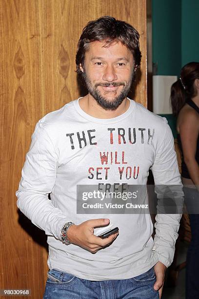 Singer Diego Torres is seen at Hotel Condesa DF on March 24, 2010 in Mexico City, Mexico.