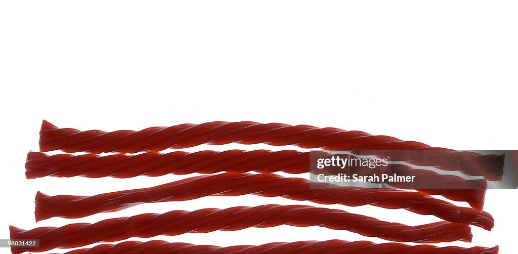 Red licorice candy