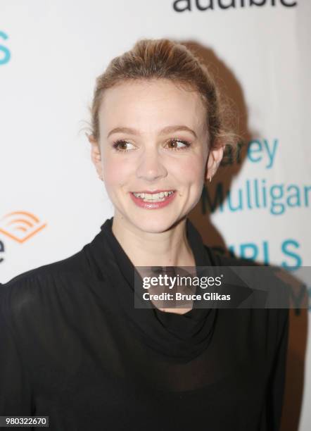 Carey Mulligan poses at the opening night of the Audible production of "Boys & Girls" at The Minetta Lane Theatre on June 19, 2018 in New York City.