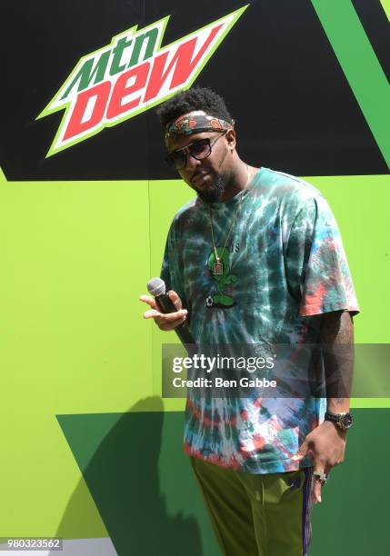 Lance Fresh at the Mtn Dew Kickin' It Courtside @ St. Nick's event on June 20, 2018 in Harlem, New York City.