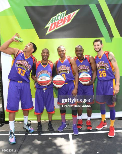 The Harlem Wizards at the Mtn Dew Kickin' It Courtside @ St. Nick's event on June 20, 2018 in Harlem, New York City.