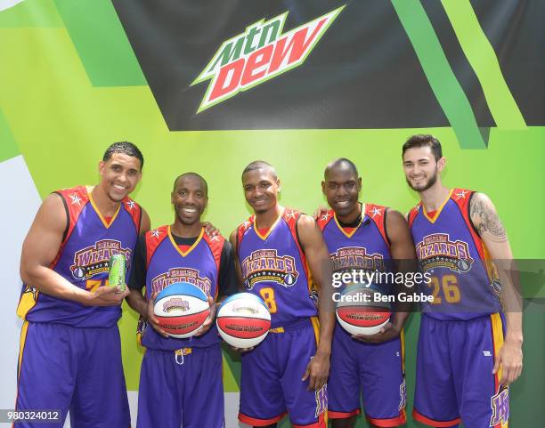 The Harlem Wizards at the Mtn Dew Kickin' It Courtside @ St. Nick's event on June 20, 2018 in Harlem, New York City.