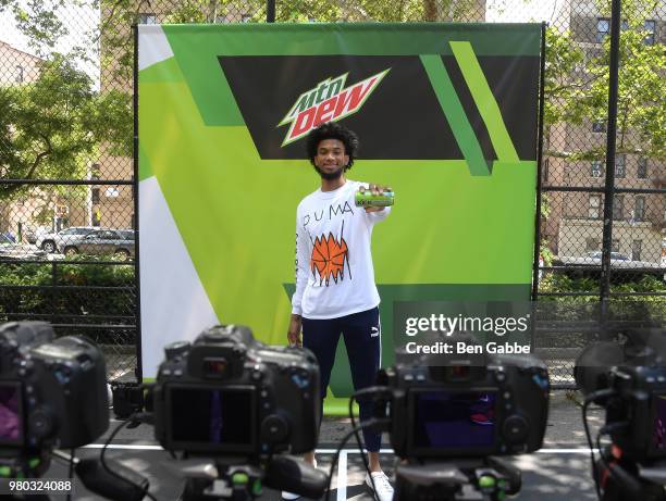 Marvin Bagley III at the Mtn Dew Kickin' It Courtside @ St. Nick's event on June 20, 2018 in Harlem, New York City.
