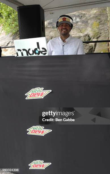 Mode at the Mtn Dew Kickin' It Courtside @ St. Nick's event on June 20, 2018 in Harlem, New York City.