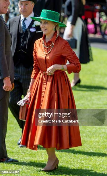 Birgitte, Duchess of Gloucester attends Royal Ascot Day 3 at Ascot Racecourse on June 21, 2018 in Ascot, United Kingdom.