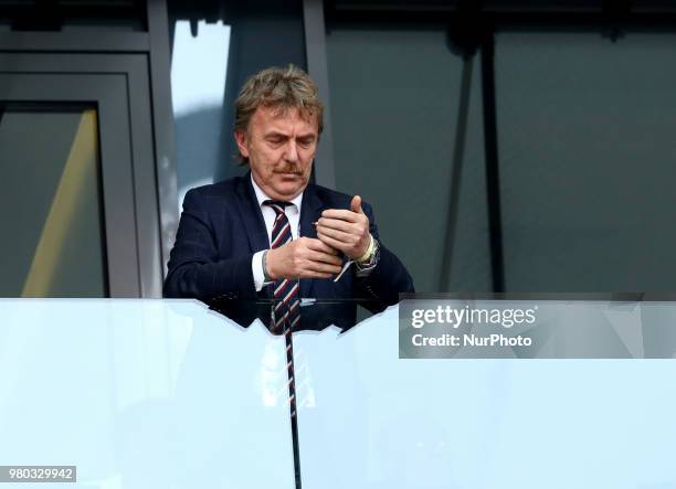 Group H Poland v Senegal - FIFA World Cup Russia 2018 Zbigniew Boniek head of the Polish Football Association at Spartak Stadium in Moscow, Russia on...