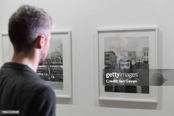 General view of the show space at the Vanessa Winship: 'And Time Folds' installation view at Barbican Art Gallery on June 21, 2018 in London, England.