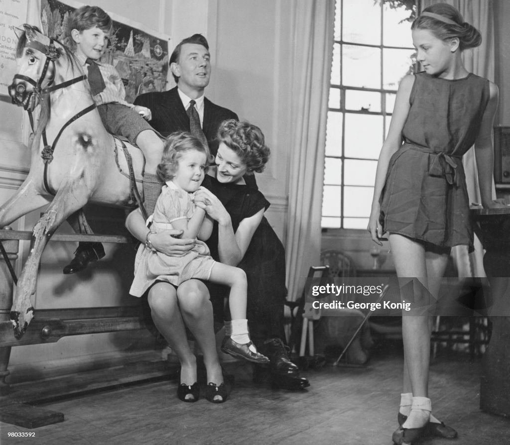 Married British Actors Michael Redgrave And Rachel Kempson With Their married-british-actors-michael-redgrave-and-rachel-kempson-with-their