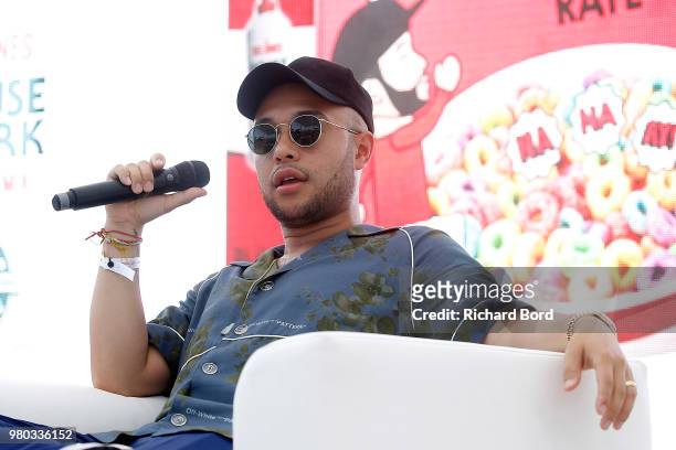 Jax Jones speaks onstage during the Universal Music Group session at the Cannes Lions Festival 2018 on June 21, 2018 in Cannes, France.