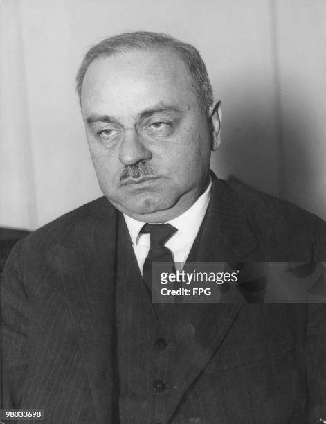 Austrian psychologist Alfred Adler , circa 1930. An early collaborator with Sigmund Freud, Adler later went on to found the psychological method of...