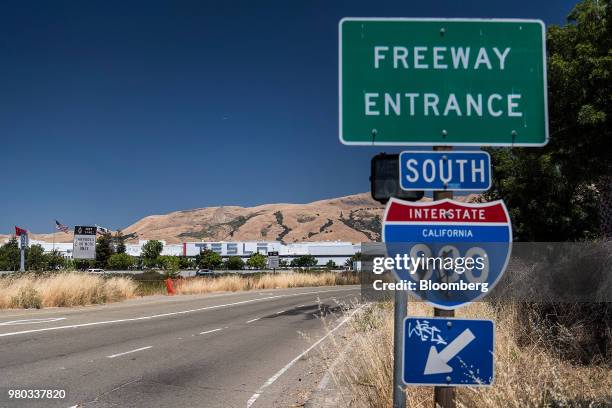 The Tesla Inc. Manufacturing facility in Fremont, California, U.S., on Wednesday, June 20, 2018. Tesla CEO Elon Musk said the company needed another...