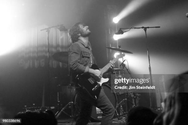 Rock band Rooney performs at Swing House studio in Los Angeles, California on December 18, 2016.