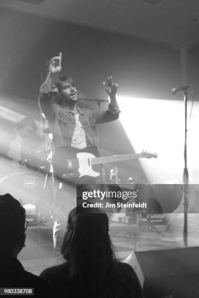 Rock band Rooney performs at Swing House studio in Los Angeles, California on December 18, 2016.