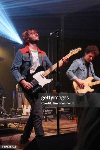 Rock band Rooney performs at Swing House studio in Los Angeles, California on December 18, 2016.