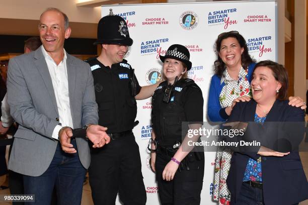 Local police officers handcuff Phil Spencer as Kirstie Allsopp, Phil Spencer and Susan Calman tour the UK this summer to inspire Britain's households...