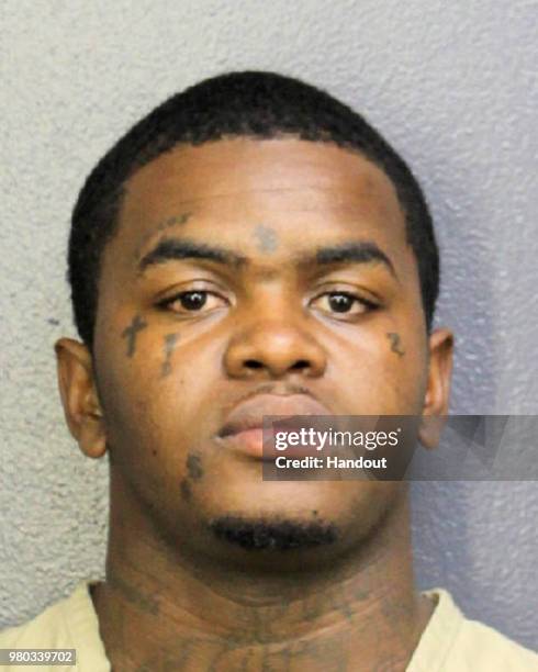 In this handout image provided by the Broward Sheriff's Office, Dedrick D. Williams poses for his mugshot after being arrested on suspicion of...