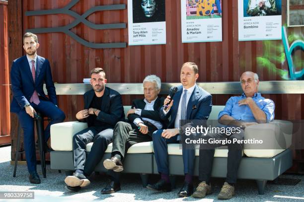 Artistic Director Nicola Ricciardi, Sofito CEO Luca Boffa, Fondazione CRT President Fulvio Gianaria, Fondazione CRT General Secretary Massimo Lapucci...