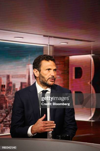 Mark Patricof, senior advisor for Crestview Partners LP and founder of Patricof Co., speaks during a Bloomberg Television interview in New York,...