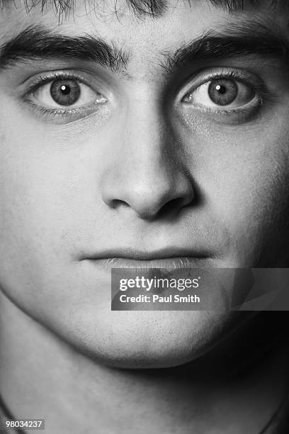 Actor Daniel Radcliffe poses for a portrait shoot for ES magazine in London on August 28, 2007.