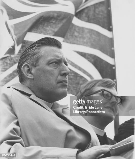Northern Irish religious and political leader Ian Paisley , at Knocknagoney, east Belfast, Northern Ireland, where he addressed members of the Orange...