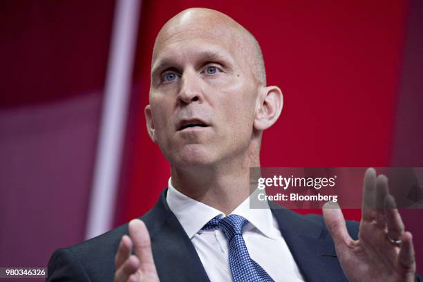 Matt Gibson, co-head of Americas investment banking at Goldman Sachs Group Inc., speaks during a panel discussion at the SelectUSA Investment Summit...