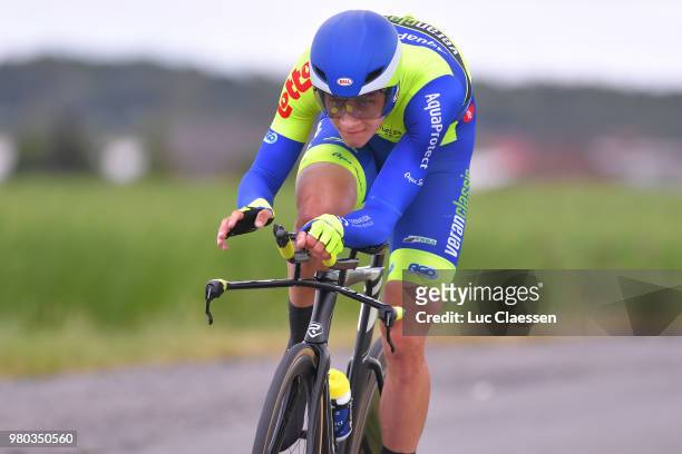 Franklin Six of Belgium and Team Wb Aquaprotect Veranclassic / during the 119th Belgian Road Championship 2018 a 43,2km individual time trial stage...