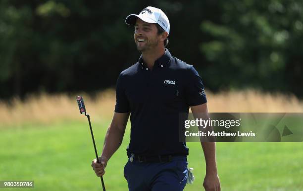 Sebastien Gros of France looks on during day one of the BMW International Open at Golf Club Gut Larchenhof on June 21, 2018 in Cologne, Germany.