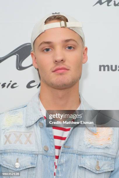 Musician Tobias Danielsson AKA ToWonder of NOTD visits Music Choice on June 21, 2018 in New York City.