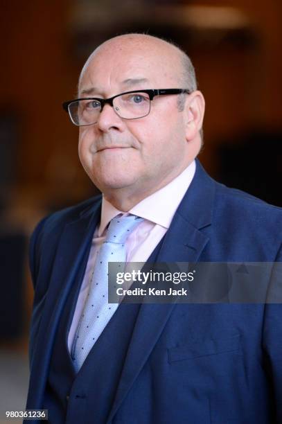 James Dornan in the Scottish Parliament, on June 21, 2018 in Edinburgh, Scotland. Mr Dornan was criticised by by the Convener of Holyrood's Standards...