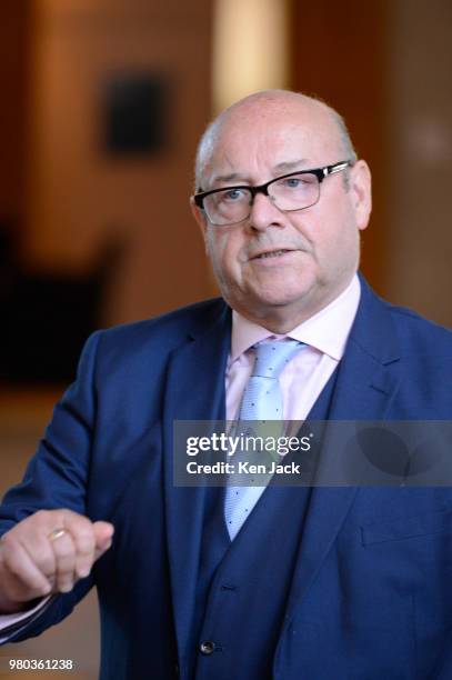 James Dornan in the Scottish Parliament, on June 21, 2018 in Edinburgh, Scotland. Mr Dornan was criticised by by the Convener of Holyrood's Standards...