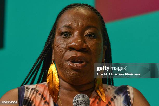 Me Too Founder Tarana Burke attends the Cannes Lions Festival 2018 on June 21, 2018 in Cannes, France.