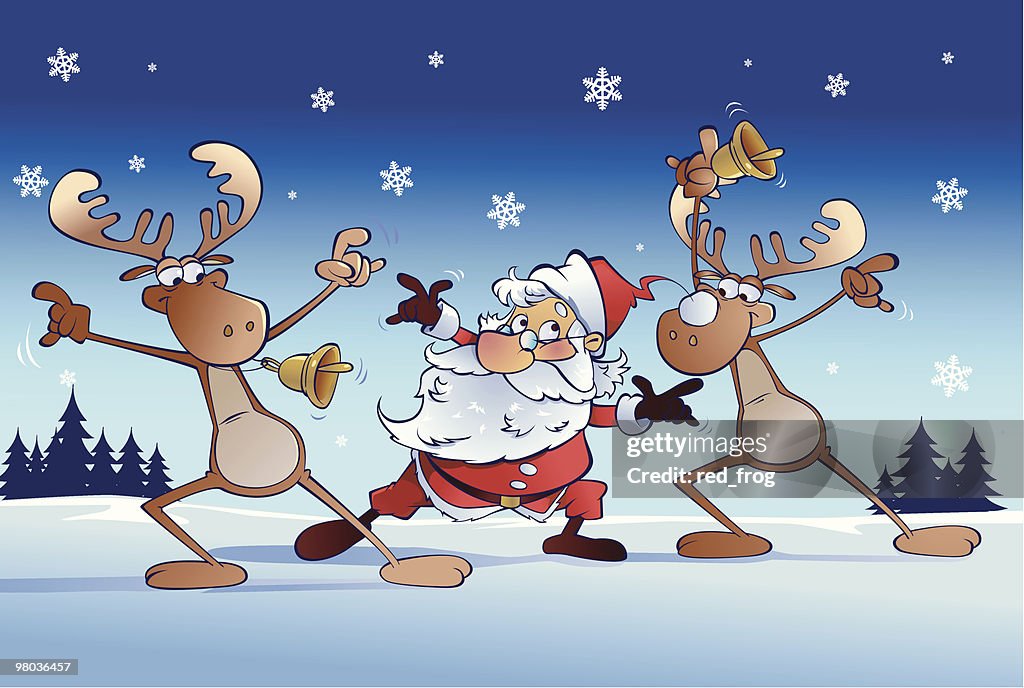 Dancing Santa Image Dancing Santa High-Res Vector Graphic - Getty Images