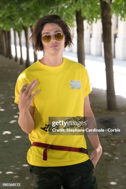 Will Peltz attends the Louis Vuitton Menswear Spring/Summer 2019 show as part of Paris Fashion Week Week on June 21, 2018 in Paris, France.