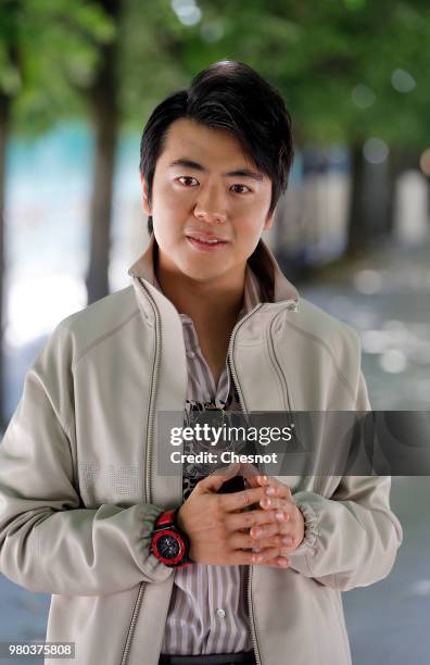 Lang Lang attends the Louis Vuitton Menswear Spring/Summer 2019 show as part of Paris Fashion Week on June 21, 2018 in Paris, France.