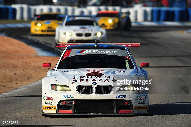 Bill Auberlen drive sthe BMW Rahal Letterman Racing BMW M3 GT@ during the ALMS 12 Hours of Sebring at Sebring International Racewayon March 20, 2010...