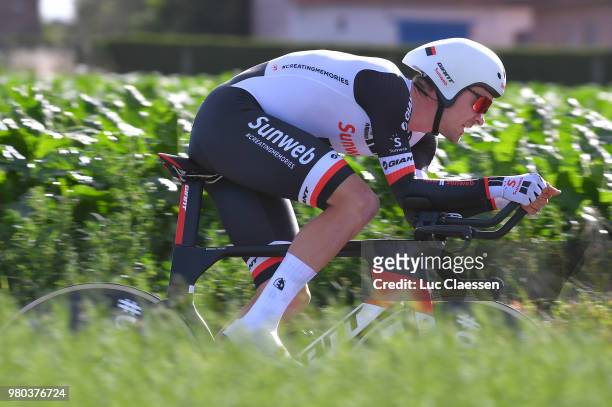 Louis Vervaeke of Belgium and Team Sunweb / during the 119th Belgian Road Championship 2018 a 43,2km individual time trial stage from Anzegem to...