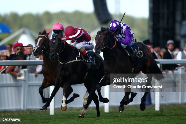 Andrea Atzeni rides Baghdad to win The King George V Stakes on day 3 of Royal Ascot at Ascot Racecourse on June 21, 2018 in Ascot, England.