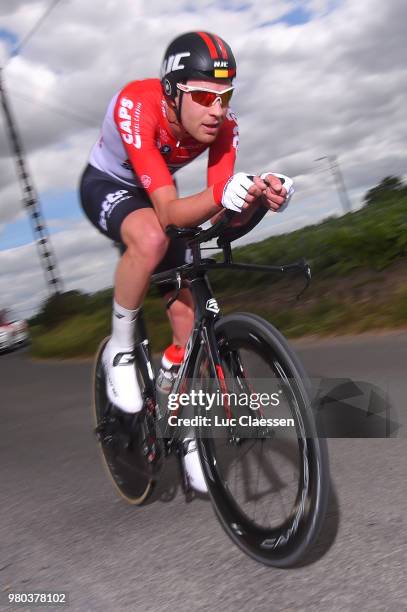 Frederik Frison of Belgium and Team Lotto Soudal / during the 119th Belgian Road Championship 2018 a 43,2km individual time trial stage from Anzegem...