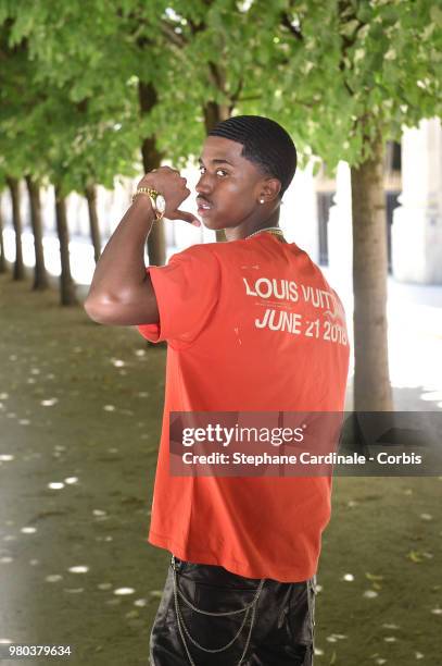 Christian Casey Combs attends the Louis Vuitton Menswear Spring/Summer 2019 show as part of Paris Fashion Week Week on June 21, 2018 in Paris, France.