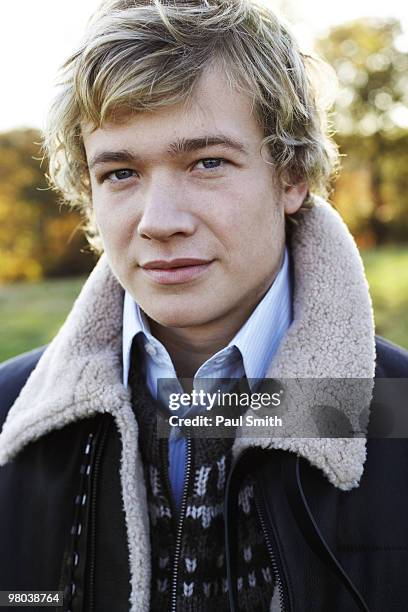 Actor Ed Speleers poses for a portrait shoot for ES magazine in London on November 16, 2007.