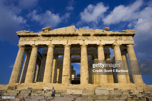 greece, athens, acropolis, parthenon. - acropolis foto e immagini stock