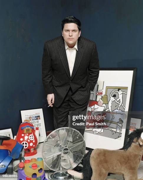 Comedian Dom Joly poses for a portrait shoot in London on March 3, 2006.