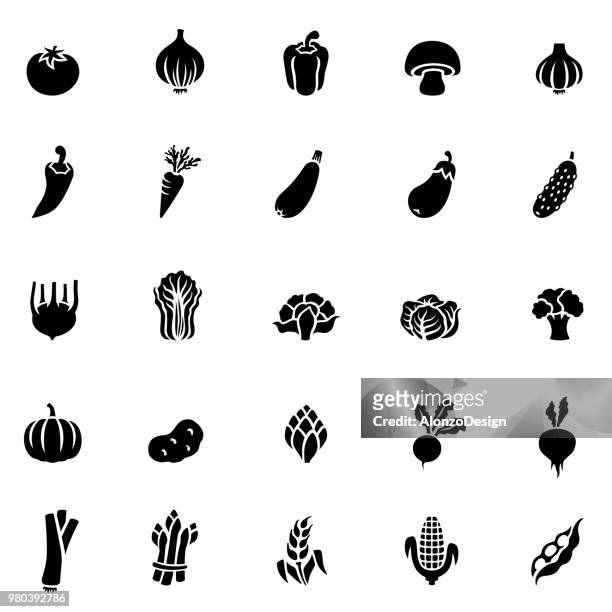 stockillustraties, clipart, cartoons en iconen met groenten-pictogram - root vegetable
