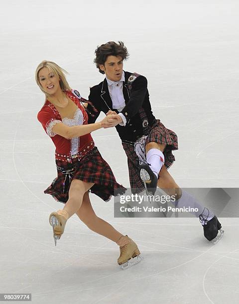 Sinead Kerr and John Kerr of Greit Britain compete in the Ice Dance Original Dance during the 2010 ISU World Figure Skating Championships on March...