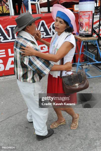 Typical Paisas dance in main square during Salento festival. The Paisas are a people who inhabit a region over the northwest Colombia in the Andes....