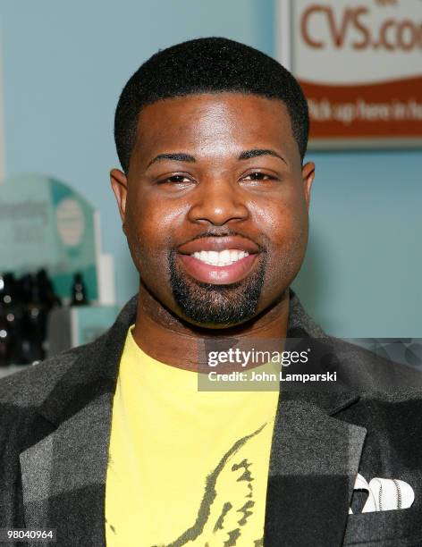 Anthony Williams Anthony Williams promotes Marie Claire's April 2010 issue featuring his garment on the cover at CVS on March 25, 2010 in New York...