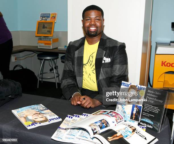 Anthony Williams Anthony Williams promotes Marie Claire's April 2010 issue featuring his garment on the cover at CVS on March 25, 2010 in New York...