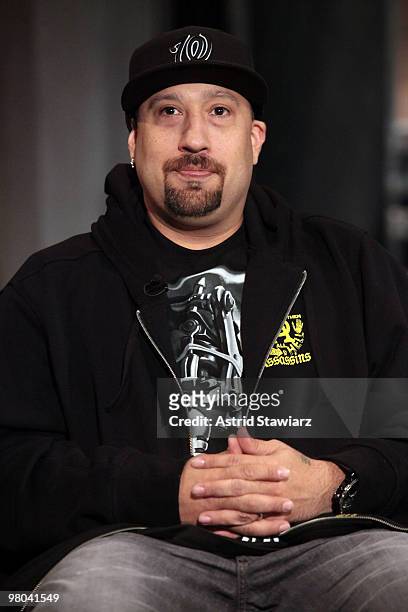 Rapper B-Real of the rap group Cypress Hill visits the fuse Studios on March 25, 2010 in New York City.
